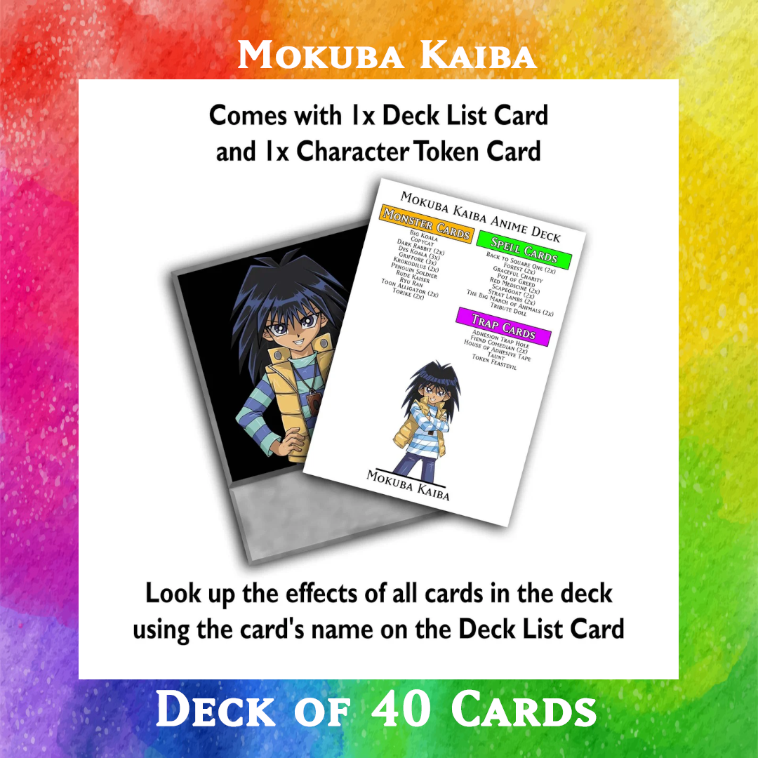 Yugioh Orica - Mokuba Kaiba deck of 40 anime cards Yugioh Orica Vintage Yugioh Orica - Mokuba Kaiba deck of 40 anime cards Yugioh Orica Vintage