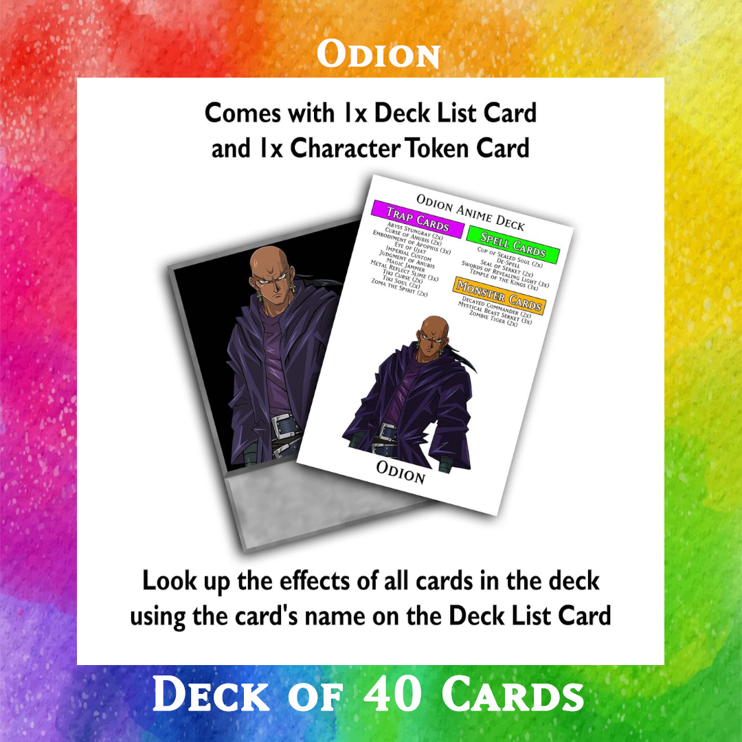 Odion deck of 40 anime cards - Yugioh Orica