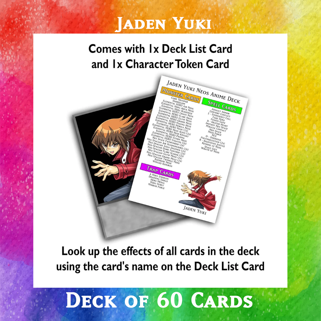 Jaden Yuki (Neos) deck of 60 anime cards - Yugioh Orica