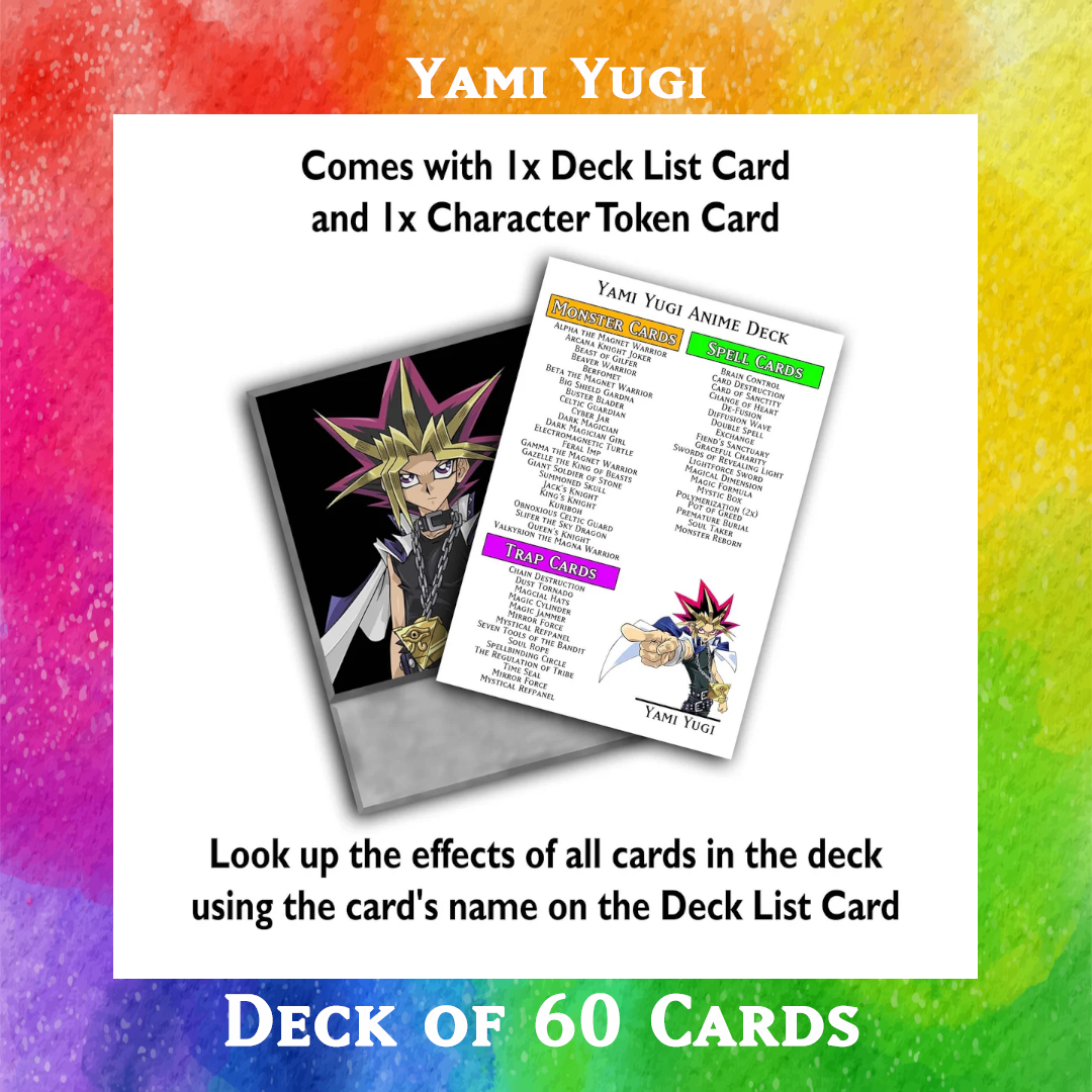 Yami Yugi deck of 60 anime cards