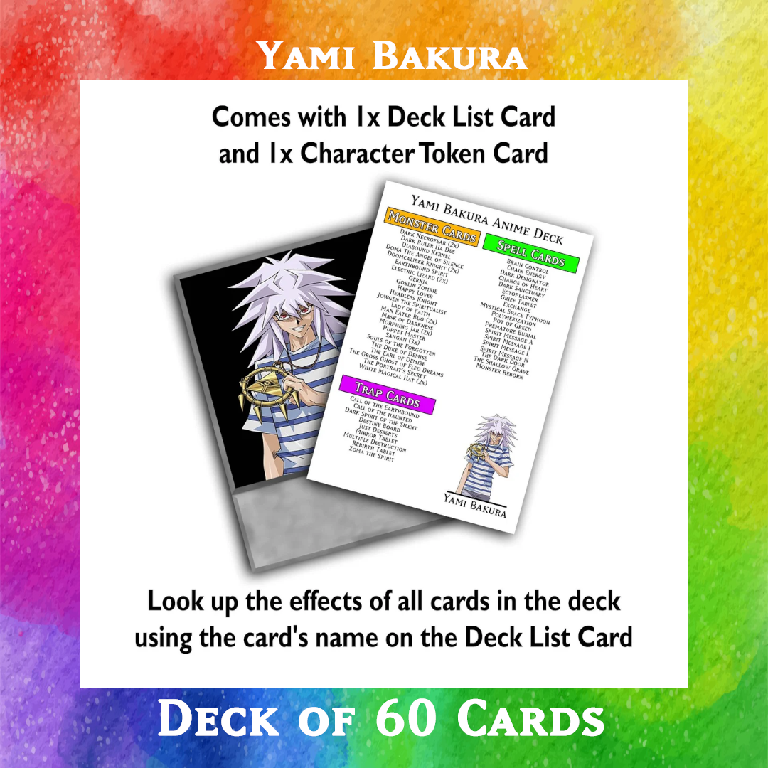 Yami Bakura deck of 60 anime cards