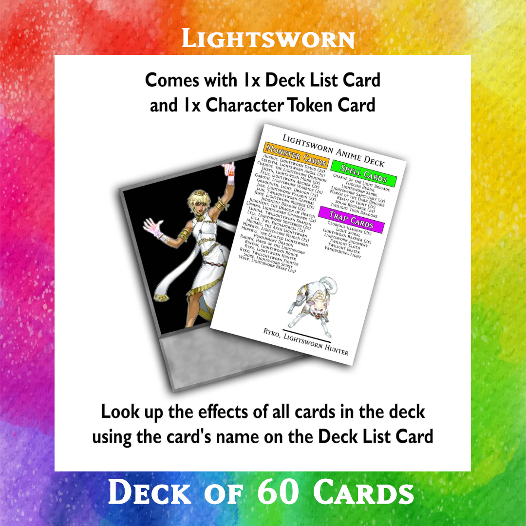 Lightsworn deck of 60 anime cards - Yugioh Orica