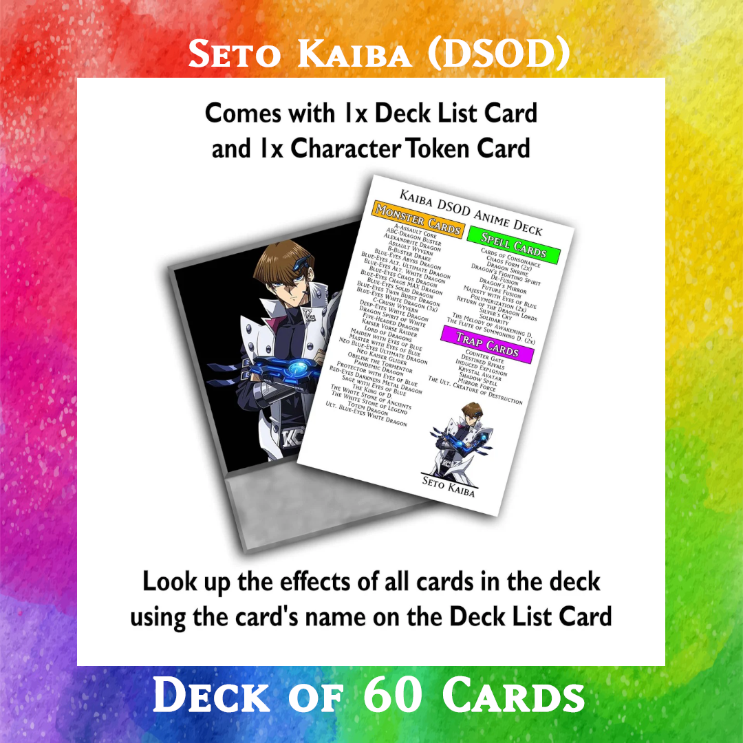 Seto Kaiba (DSOD) deck of 60 anime cards - Yugioh Orica