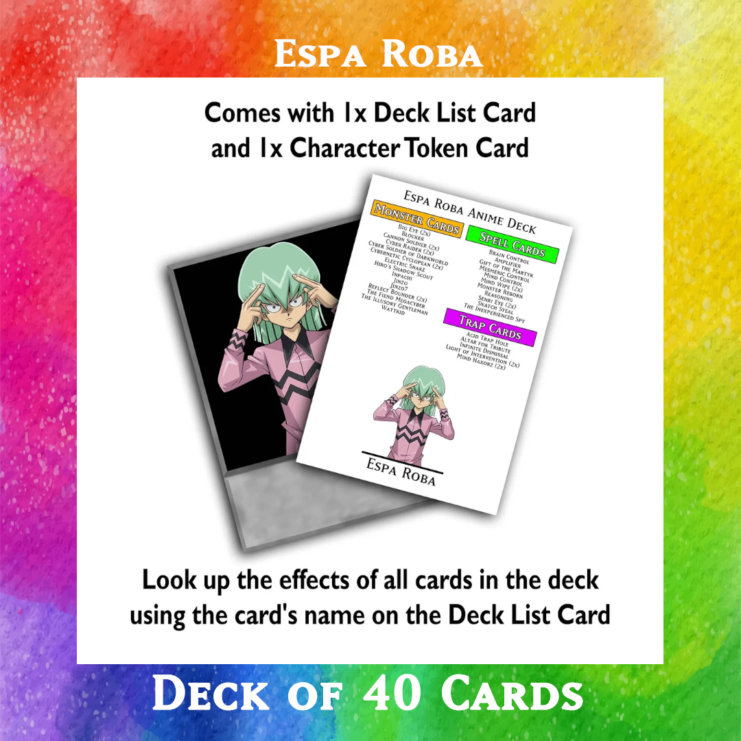 Espa Roba deck of 40 anime cards - Yugioh Orica