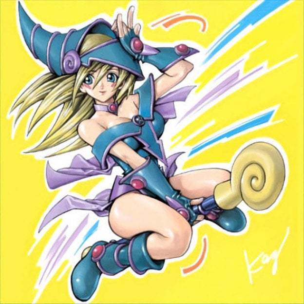 Dark Magician Girl (Set#1) - 4x Holo Magnets