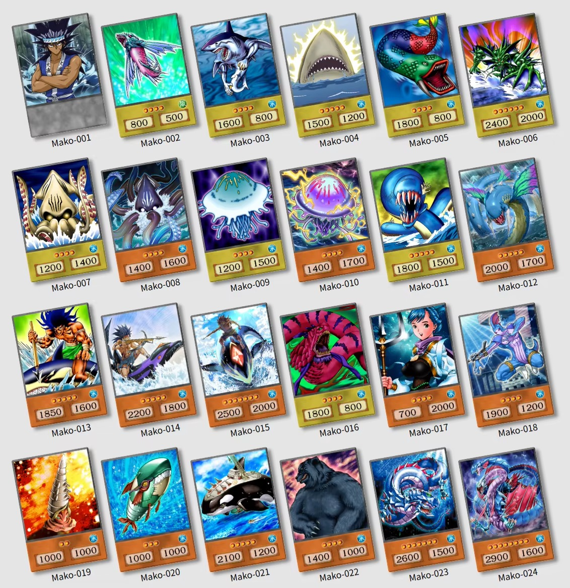Yugioh Orica - Mako Tsunami Deck  Yugioh Orica Vintage