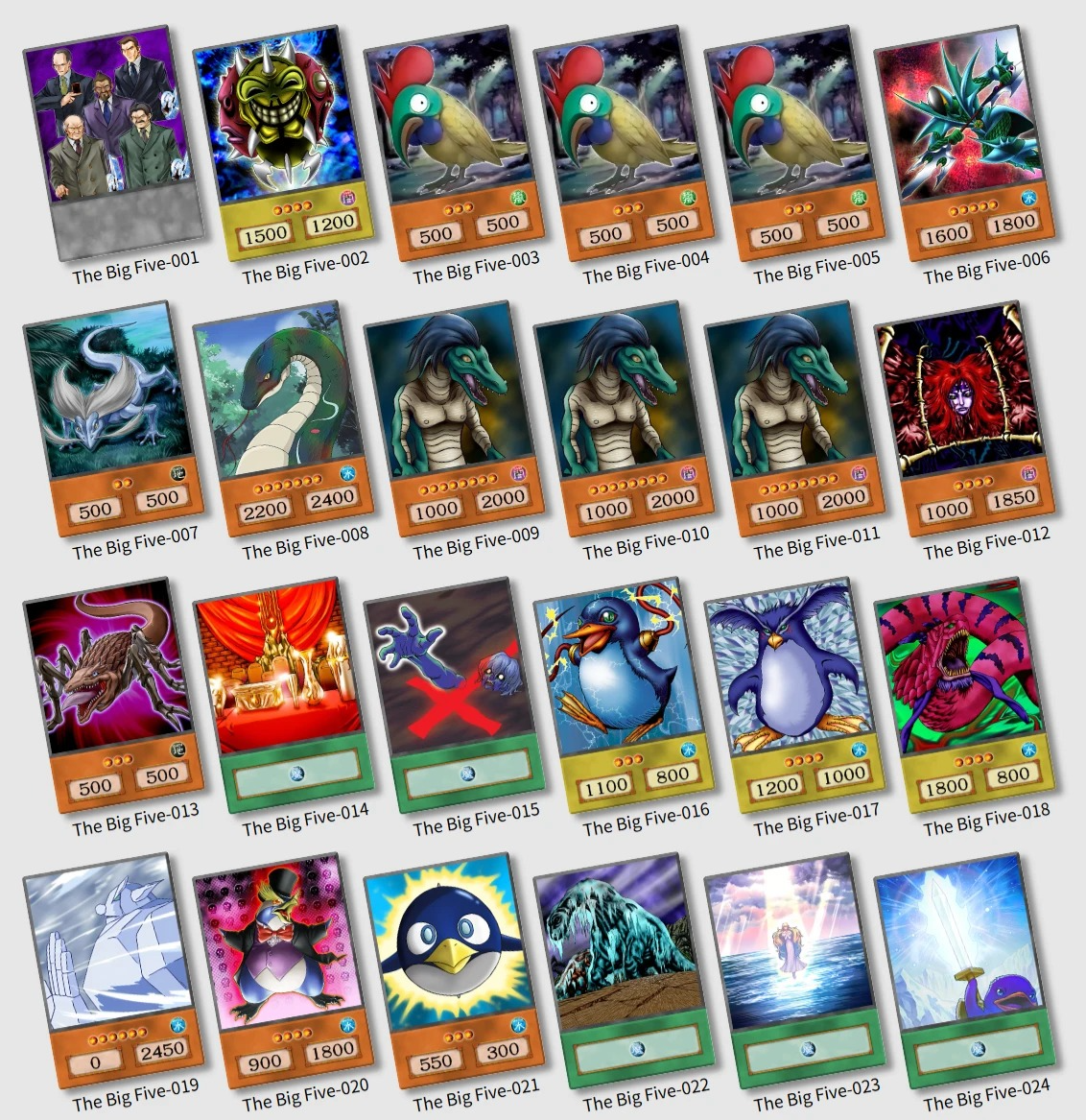 Big Five - 100 cards