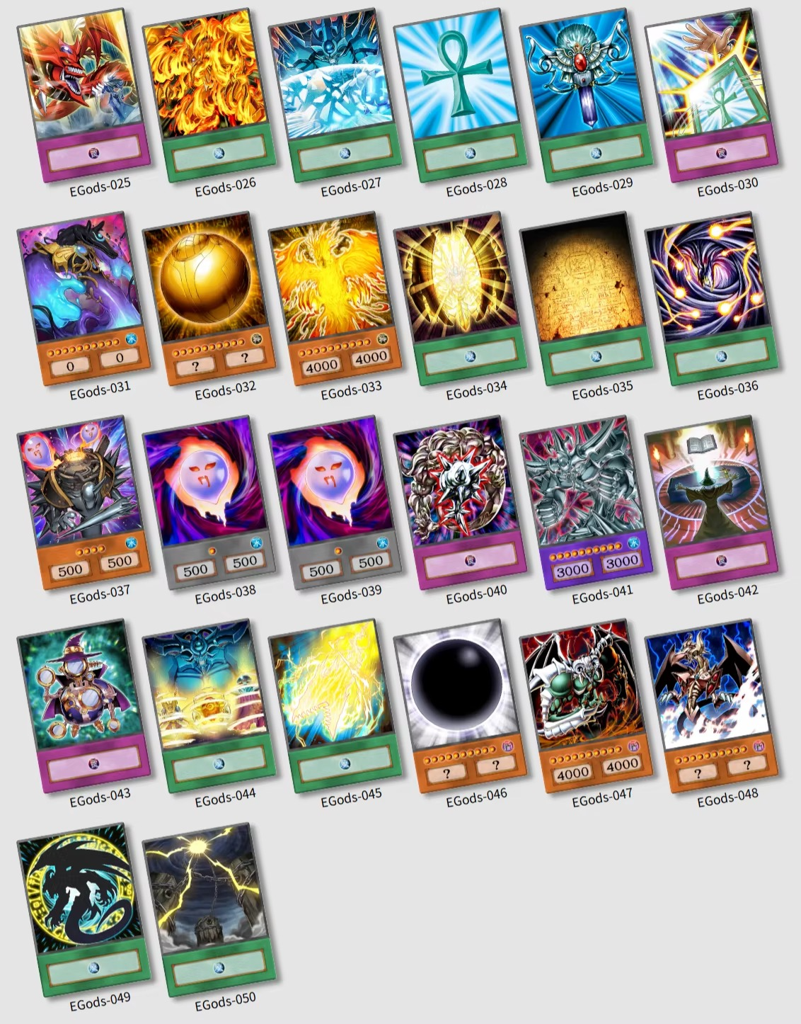 Egyptian Gods Archetype - 50 cards