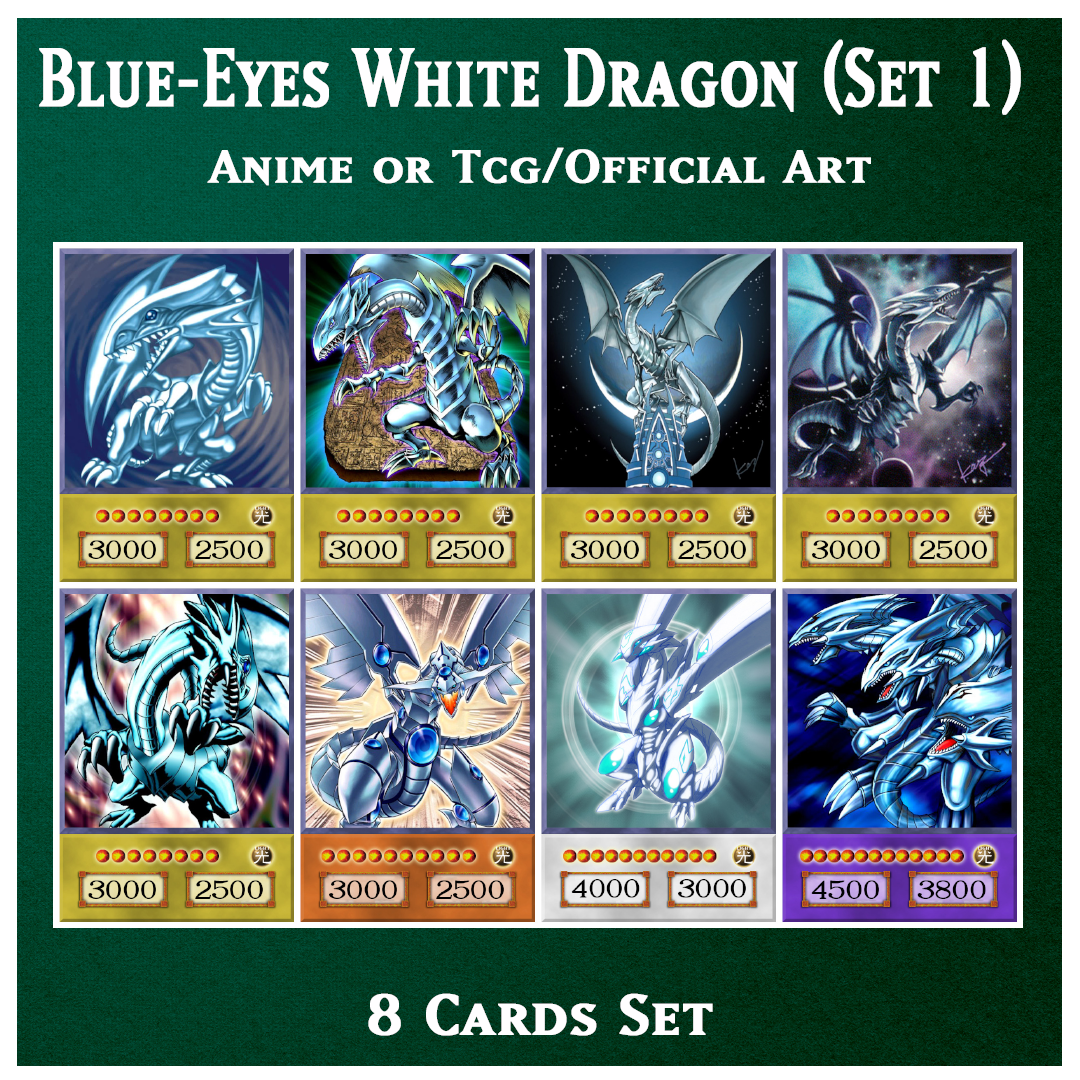 Blue-Eyes White Dragon Set #1 - 8 cards