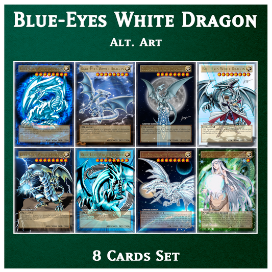 Blue-Eyes White Dragon (Alt. Art) - 8 cards