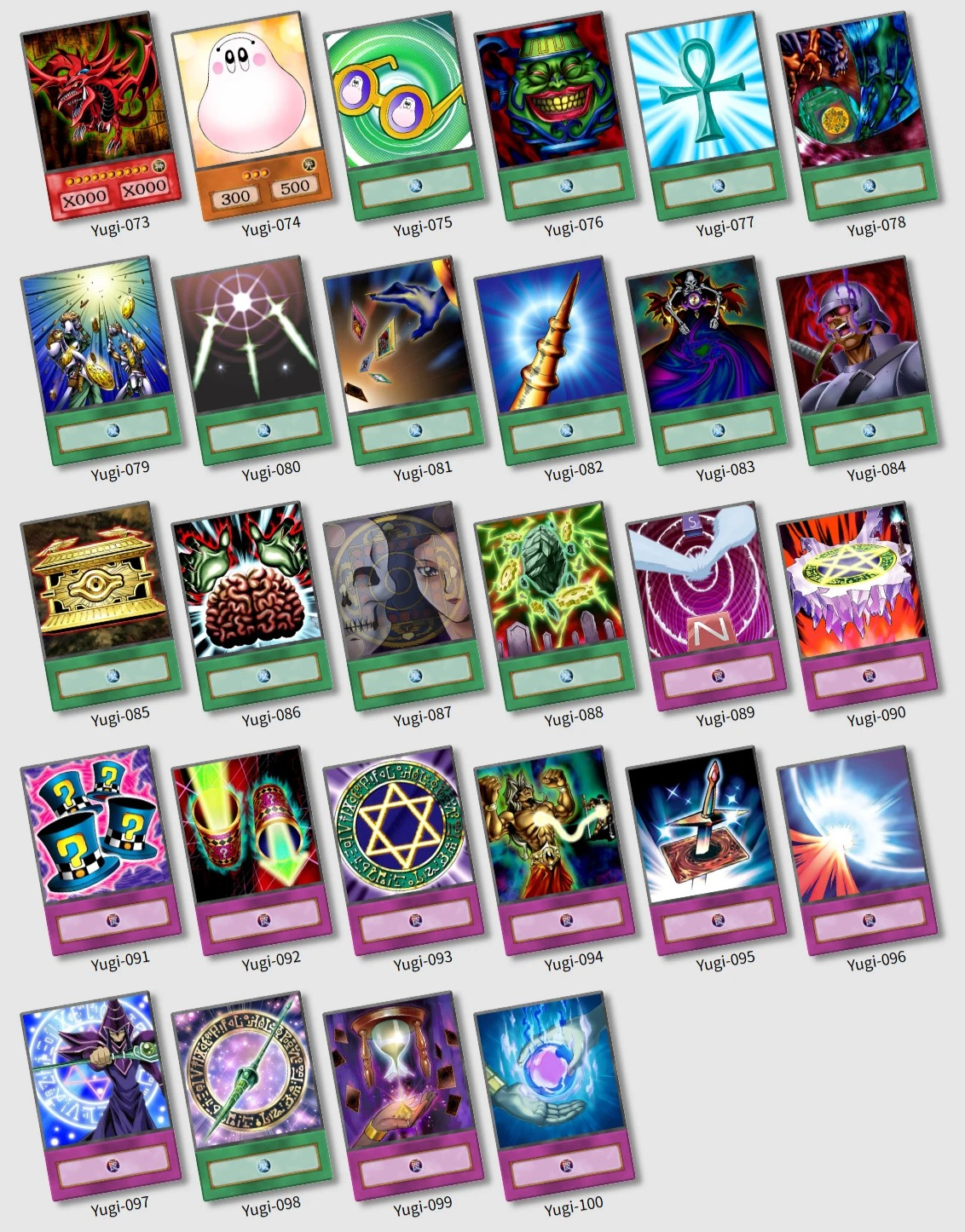 Duel Monsters Protagonists - 100 cards
