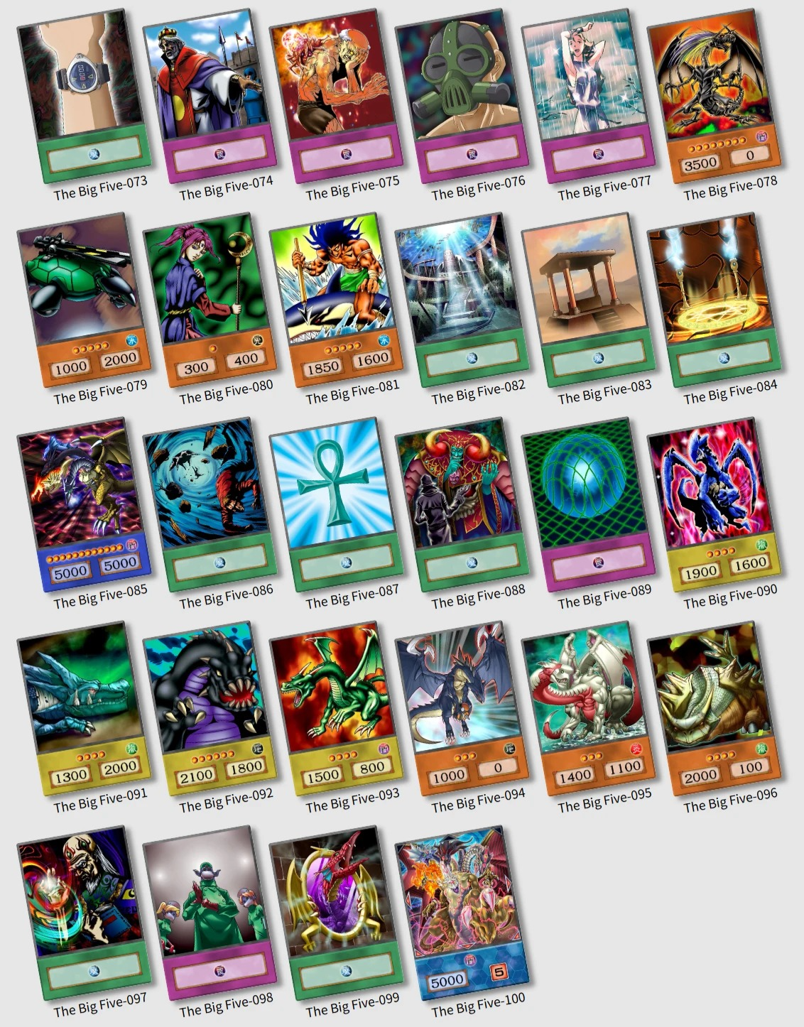 Big Five - 100 cards