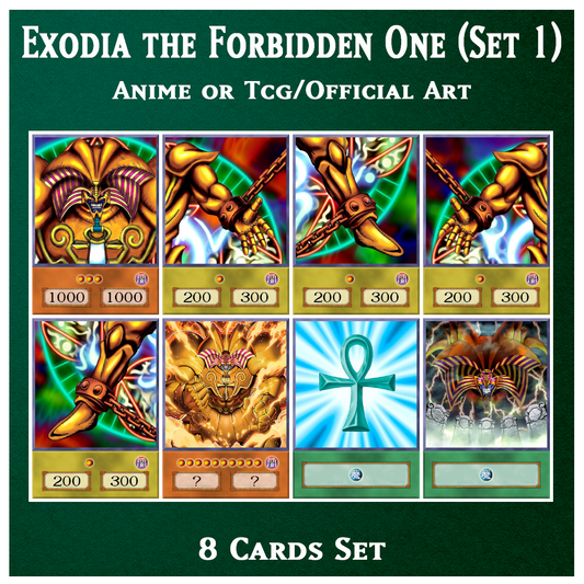 Exodia the Forbidden One Set #1 - 8 cards