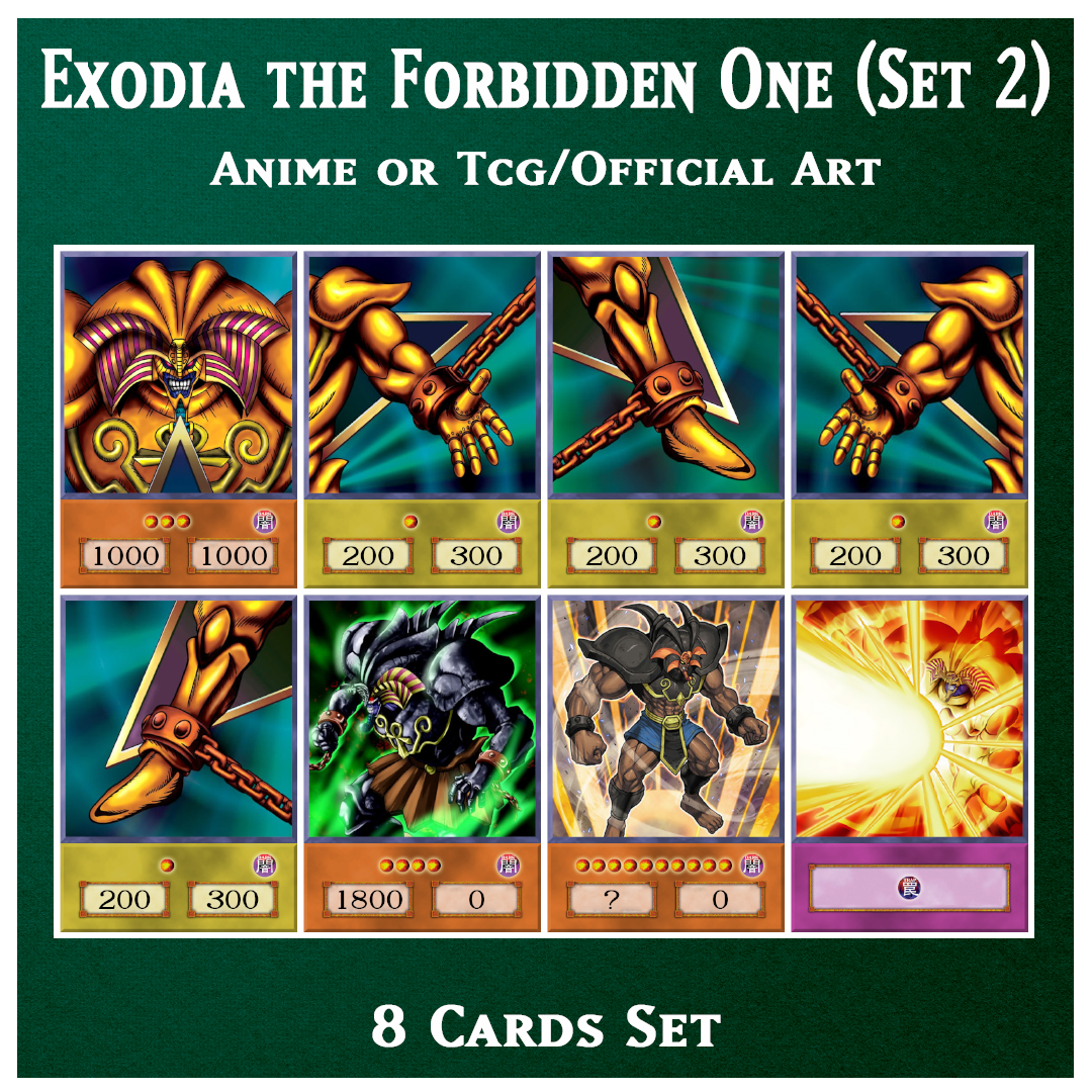Exodia the Forbidden One Set #2 - 8 cards