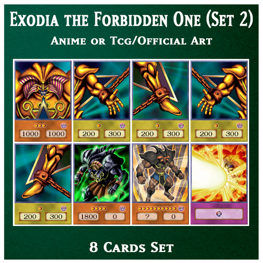 Exodia the Forbidden One Set #2 - 8 cards