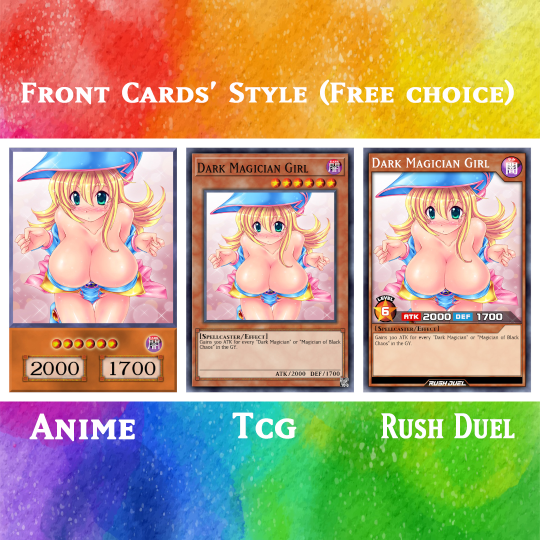 Set #01  Sexy Dark Magician Girl (Anime Art) - Yugioh Orica