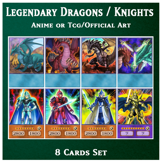 Legendary Dragons Timaeus, Hermos, Critias - 8 cards