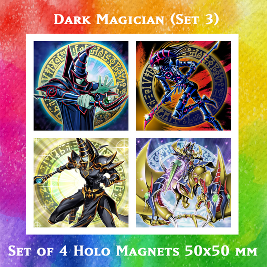 Dark Magician (Set#3) - 4x Holo Magnets