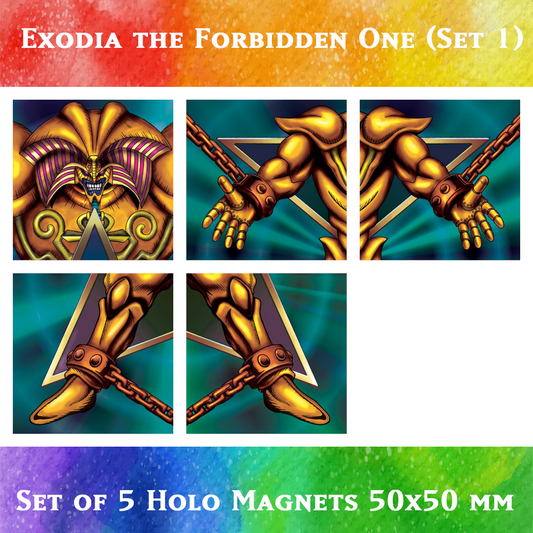 Exodia the Forbidden One - 5x Holo Magnets