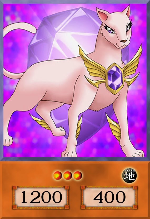 Yugioh Orica Anime/TCG - Crystal Beast Amethyst Cat
