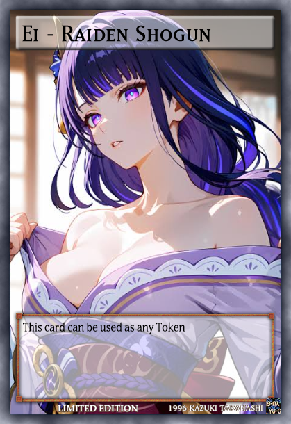 Yugioh Orica Anime/TCG – Ei - Raiden Shogun (Genshin Impact)