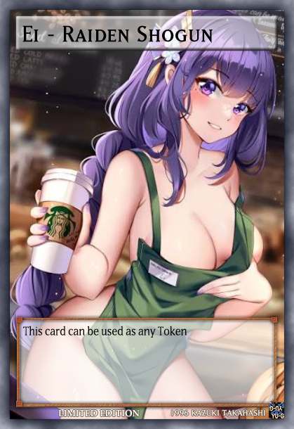 Yugioh Orica Anime/TCG – Ei - Raiden Shogun (Genshin Impact)