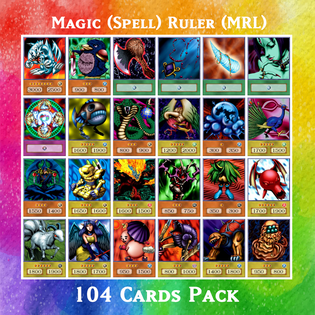 Yugioh Orica - Magic (Spell) Ruler (MRL) Booster Pack of 104 cards ...