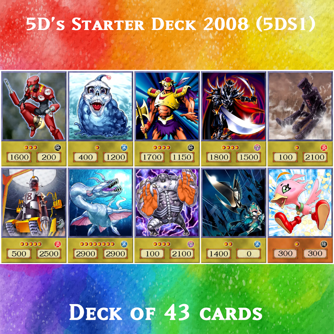 Yugioh Orica 5D's Starter Deck 2008 5DS1