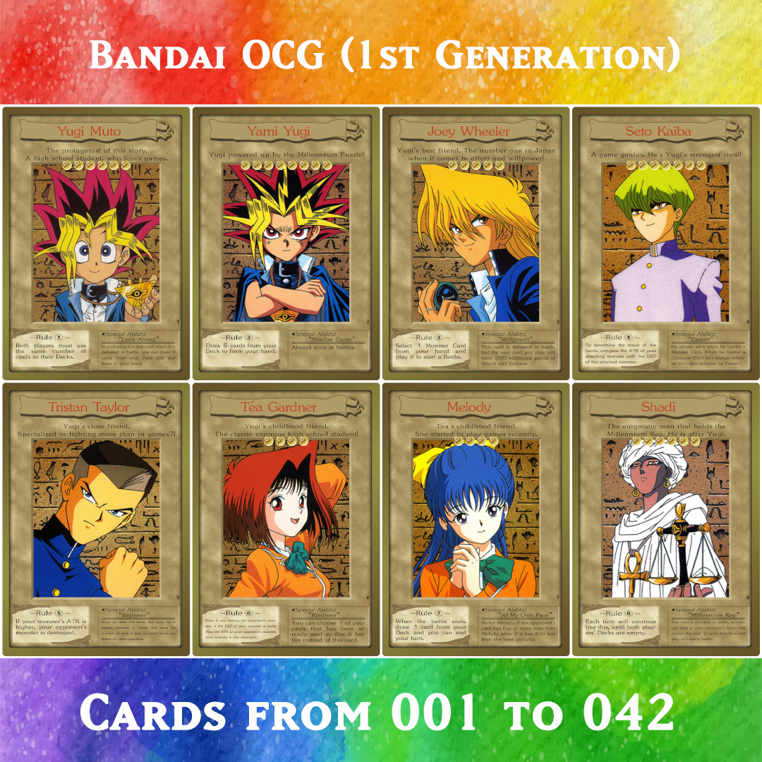 Yugioh Orica Bandai OCG 1st Generation