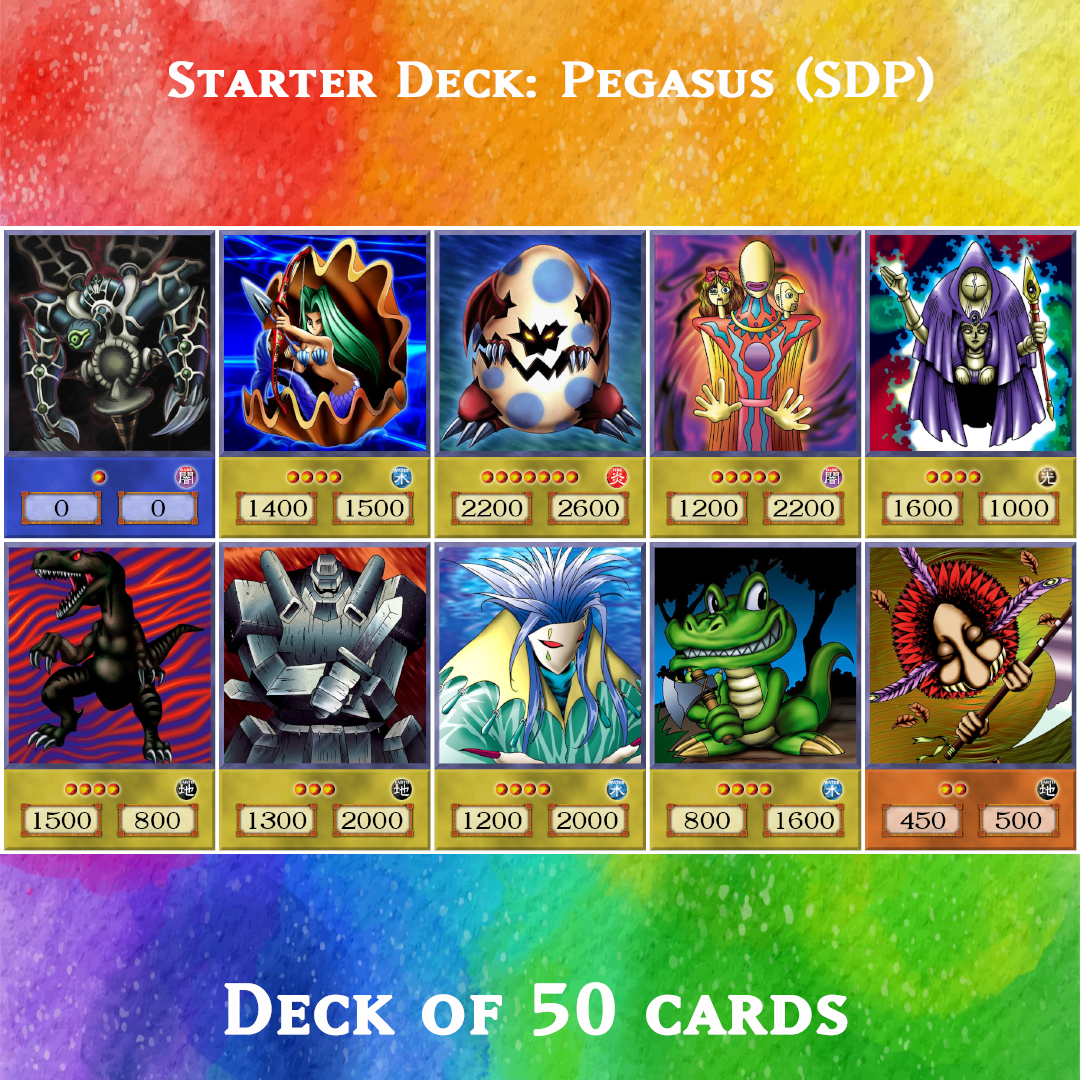 Yugioh Orica - Starter Deck: Pegasus (SDP) - 50 anime cards – Yugioh Orica  Vintage