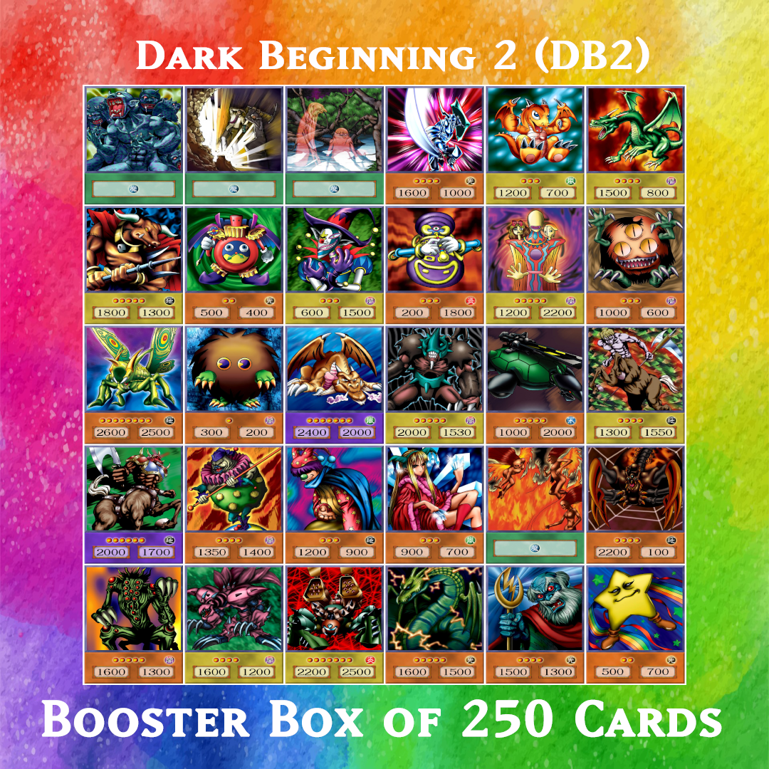 Yugioh Orica - Dark Beginning 2 (DB2) Booster Pack of 250 anime cards Yugioh Orica Vintage Yugioh Orica - Dark Beginning 2 (DB2) Booster Pack of 250 anime cards Yugioh Orica Vintage