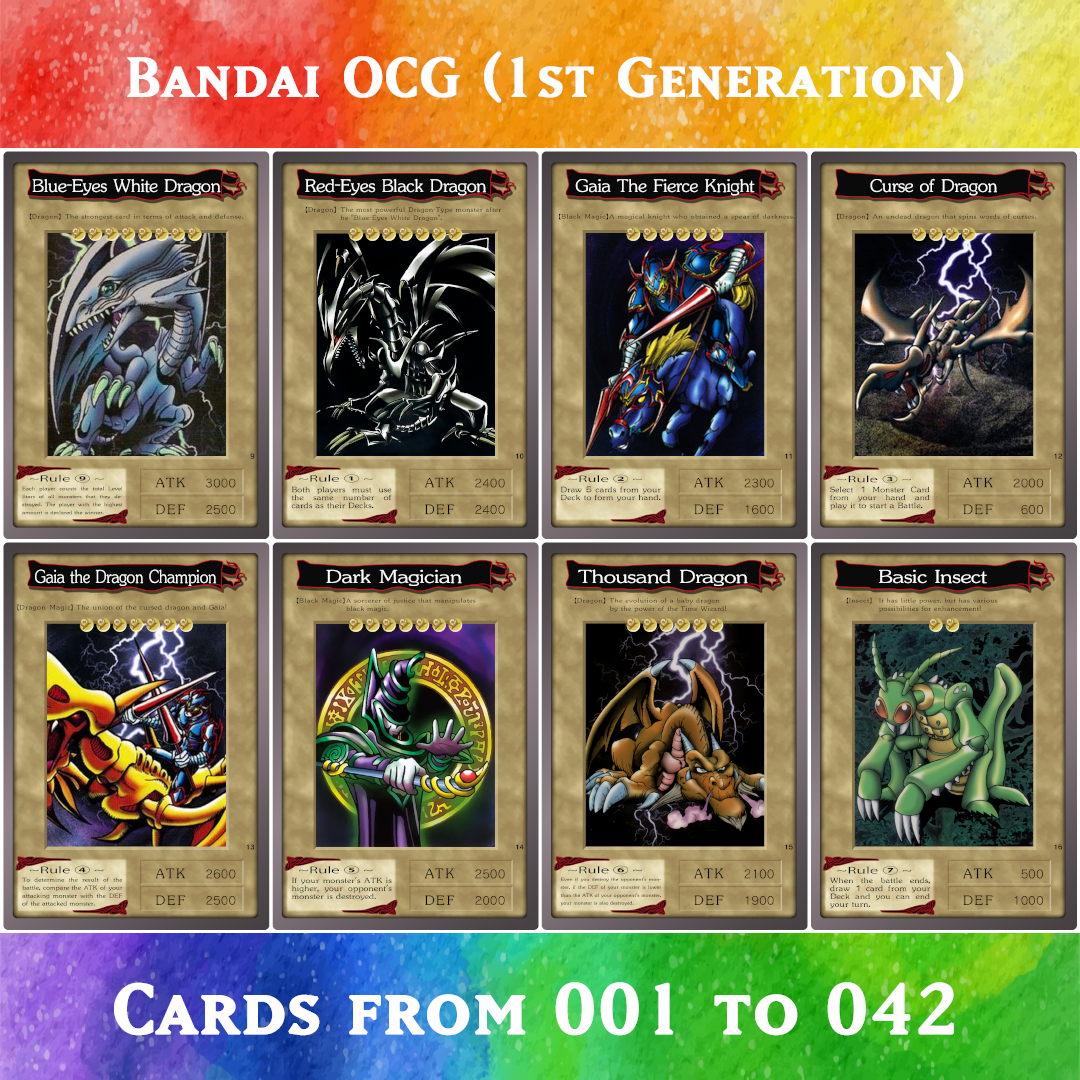 Yugioh Orica Bandai OCG 1st Generation