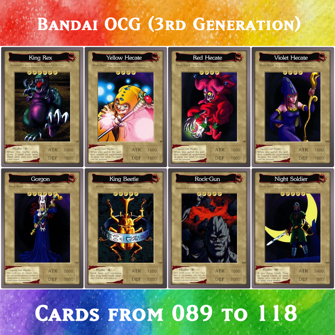 Yugioh Orica - Bandai OCG 3rd Generation anime cards – Yugioh Orica Vintage
