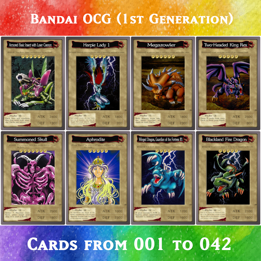 Yugioh Orica Bandai OCG 1st Generation