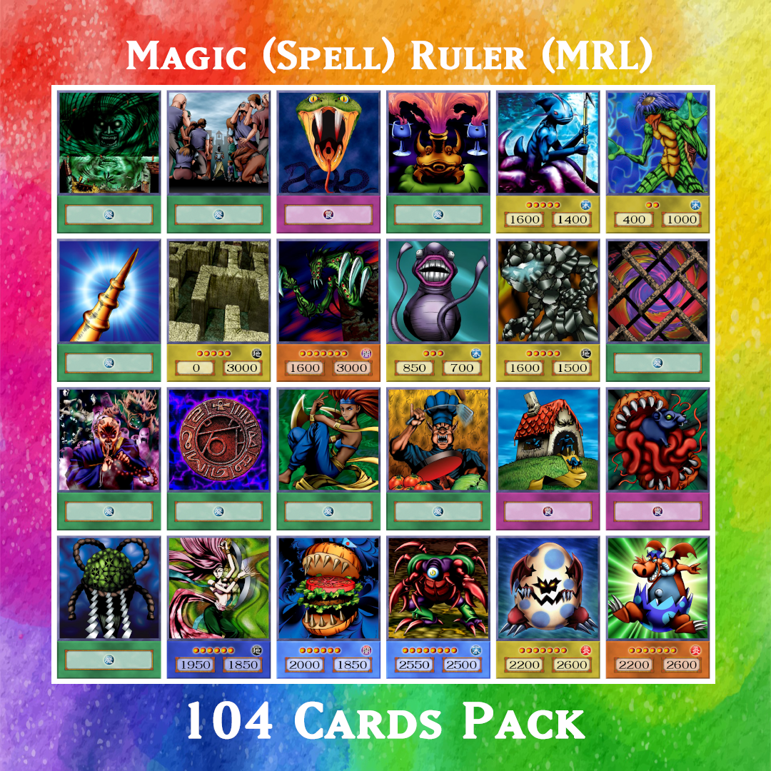 Yugioh Orica - Magic (Spell) Ruler (MRL) Booster Pack of 104 cards ...