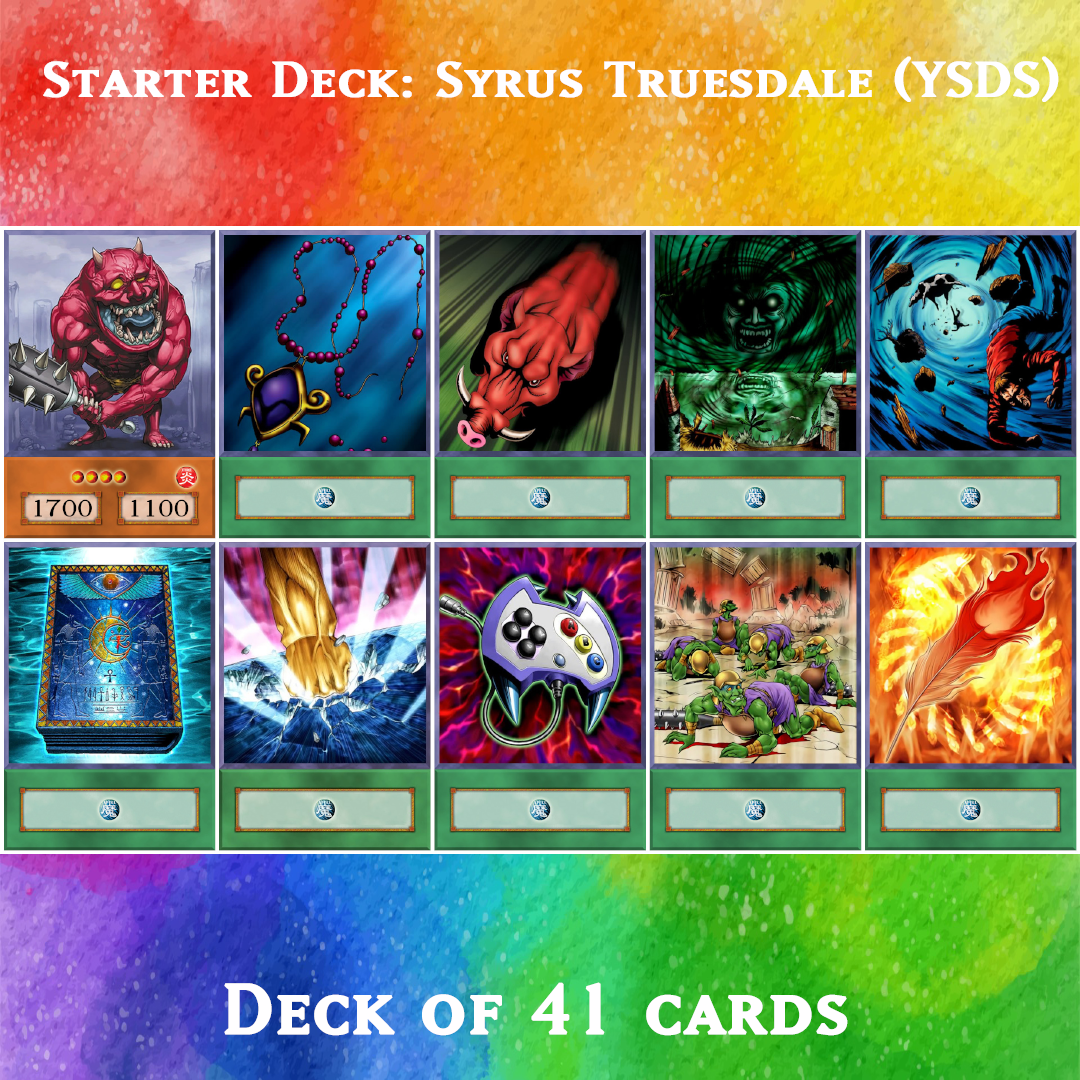 Yugioh Orica Starter Deck Syrus Truesdale YSDS