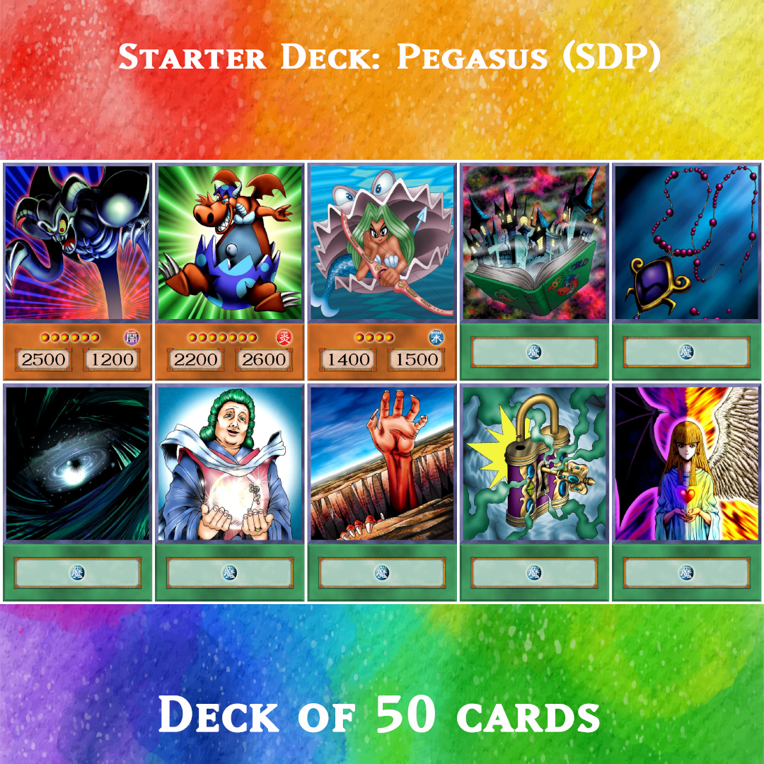 Yugioh Orica - Starter Deck: Pegasus (SDP) - 50 anime cards