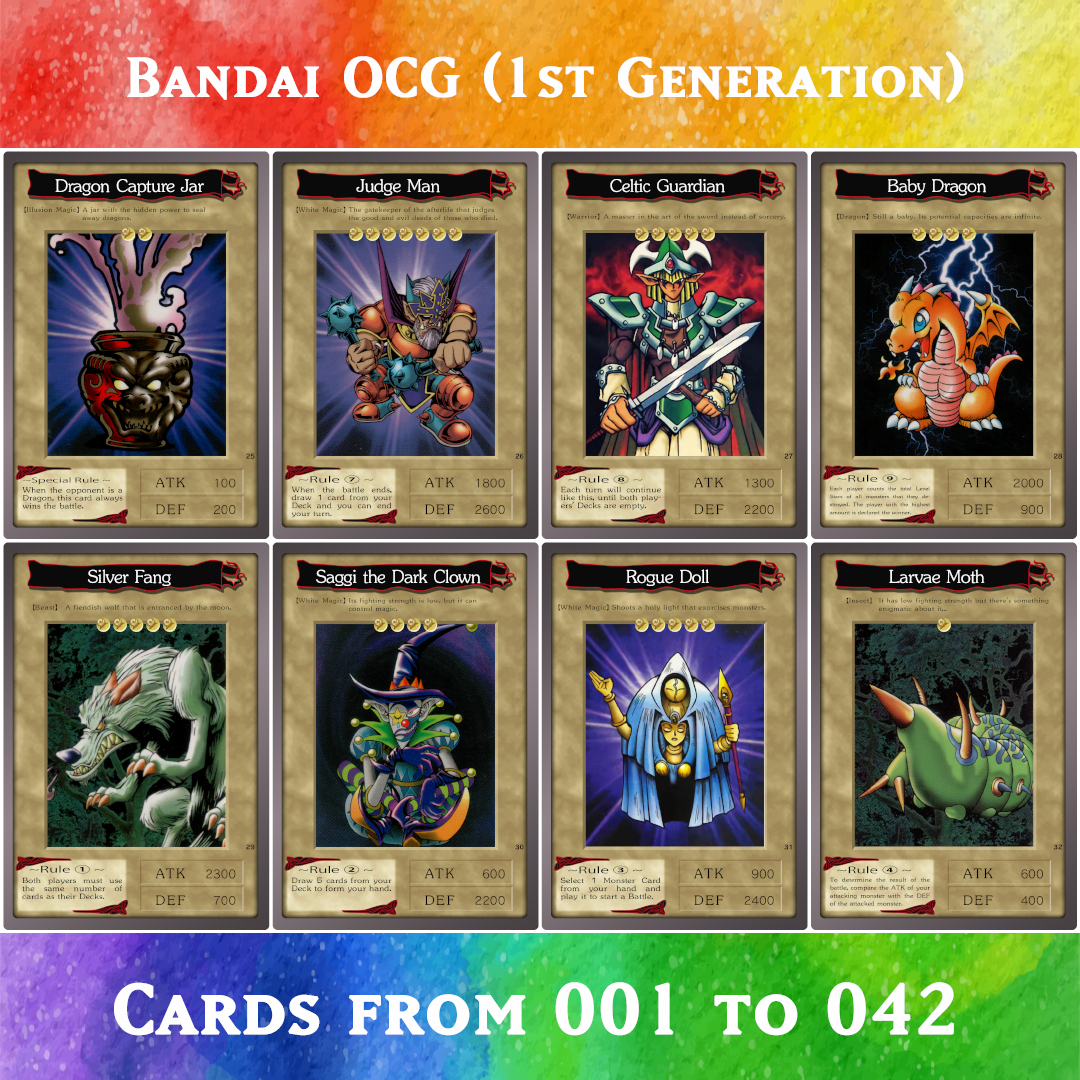 Yugioh Orica Bandai OCG 1st Generation