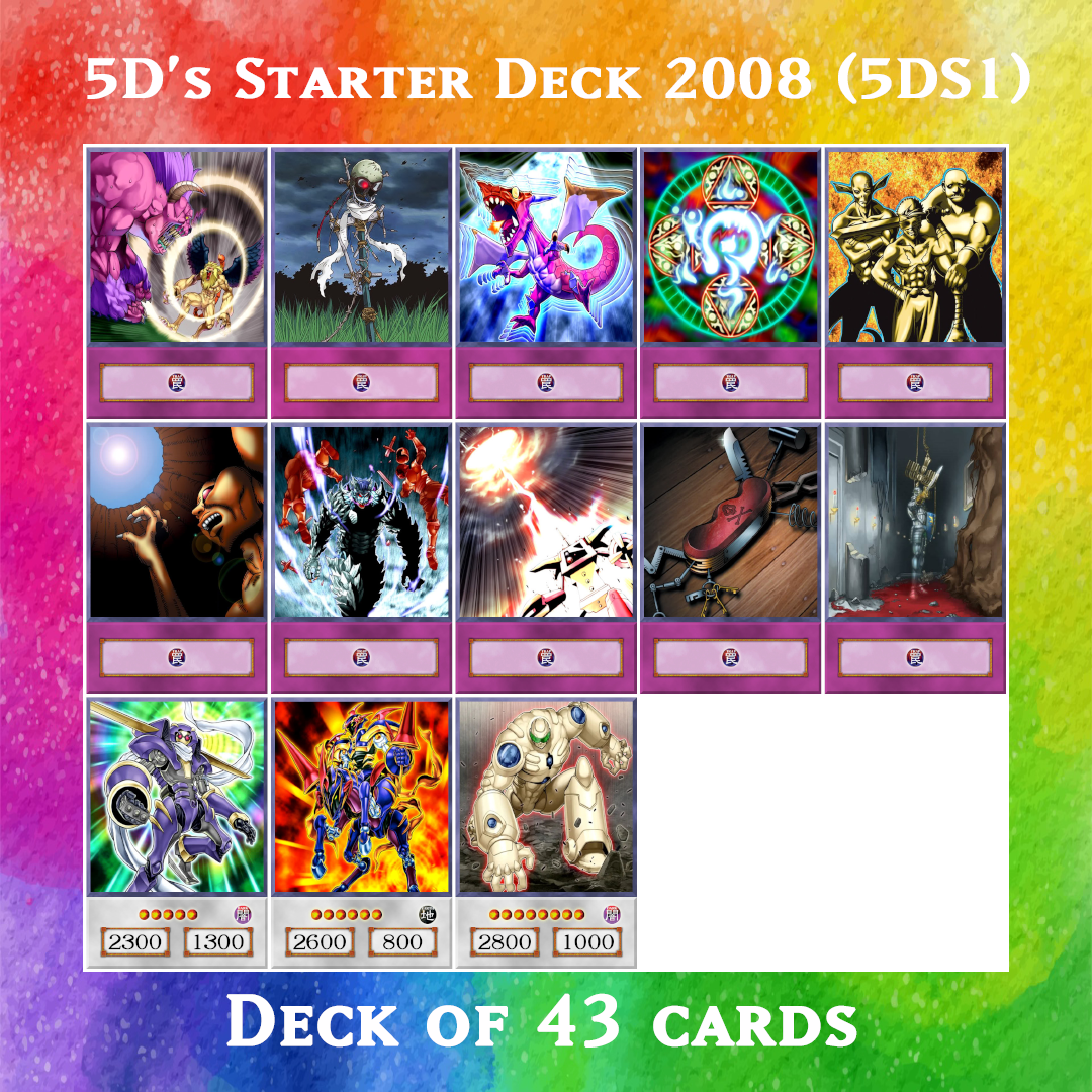 Yugioh Orica 5D's Starter Deck 2008 5DS1