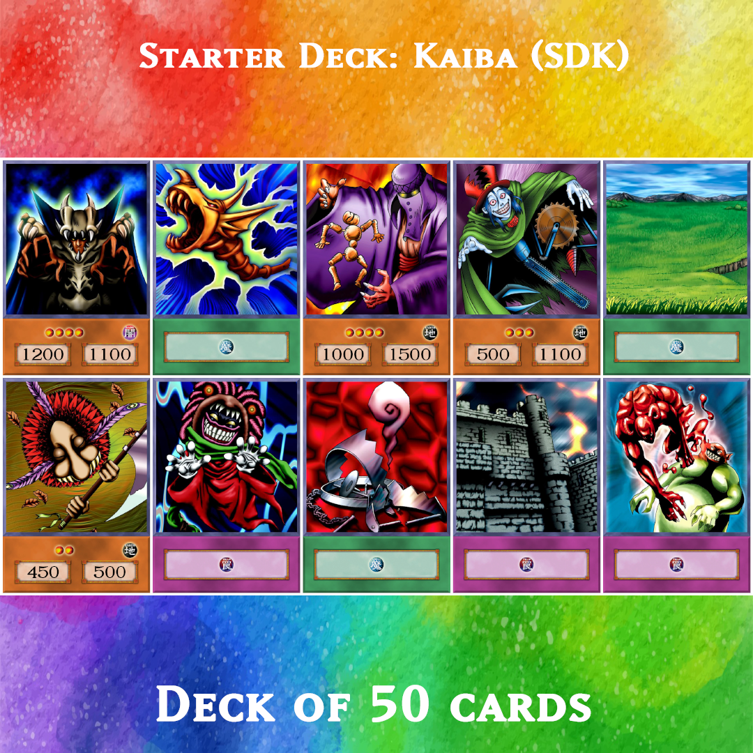 Yugioh Orica - Starter Deck: Pegasus (SDP) - 50 anime cards