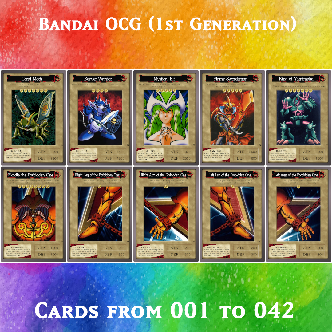 Yugioh Orica Bandai OCFG1st Generation