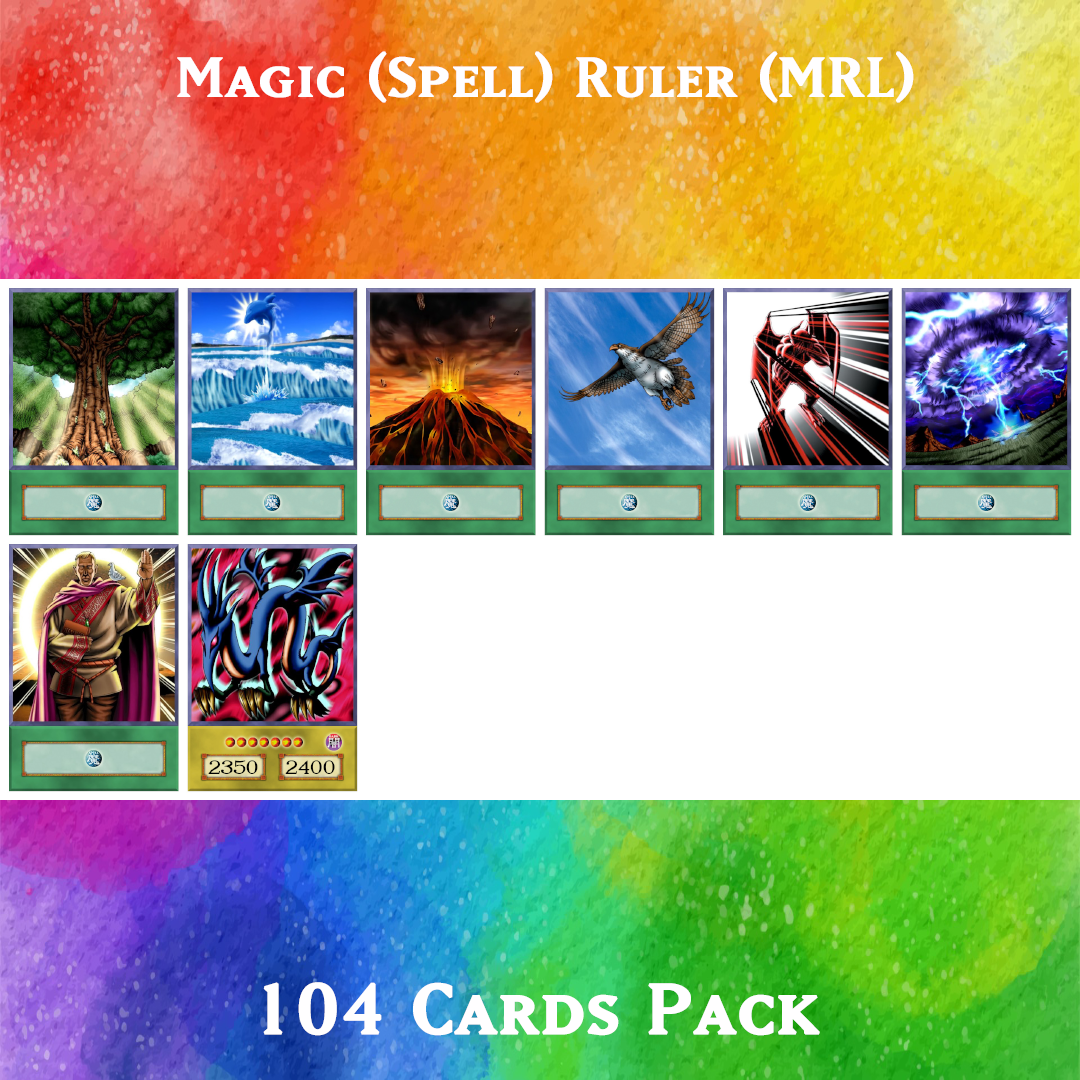 Yugioh Orica - Magic (Spell) Ruler (MRL) Booster Pack of 104 cards ...