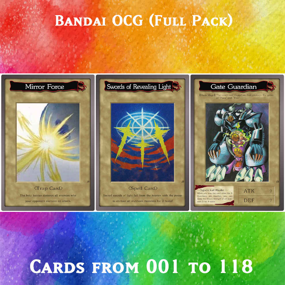 Yugioh Orica - Bandai OCG Full pack of 121 anime cards – Yugioh Orica ...