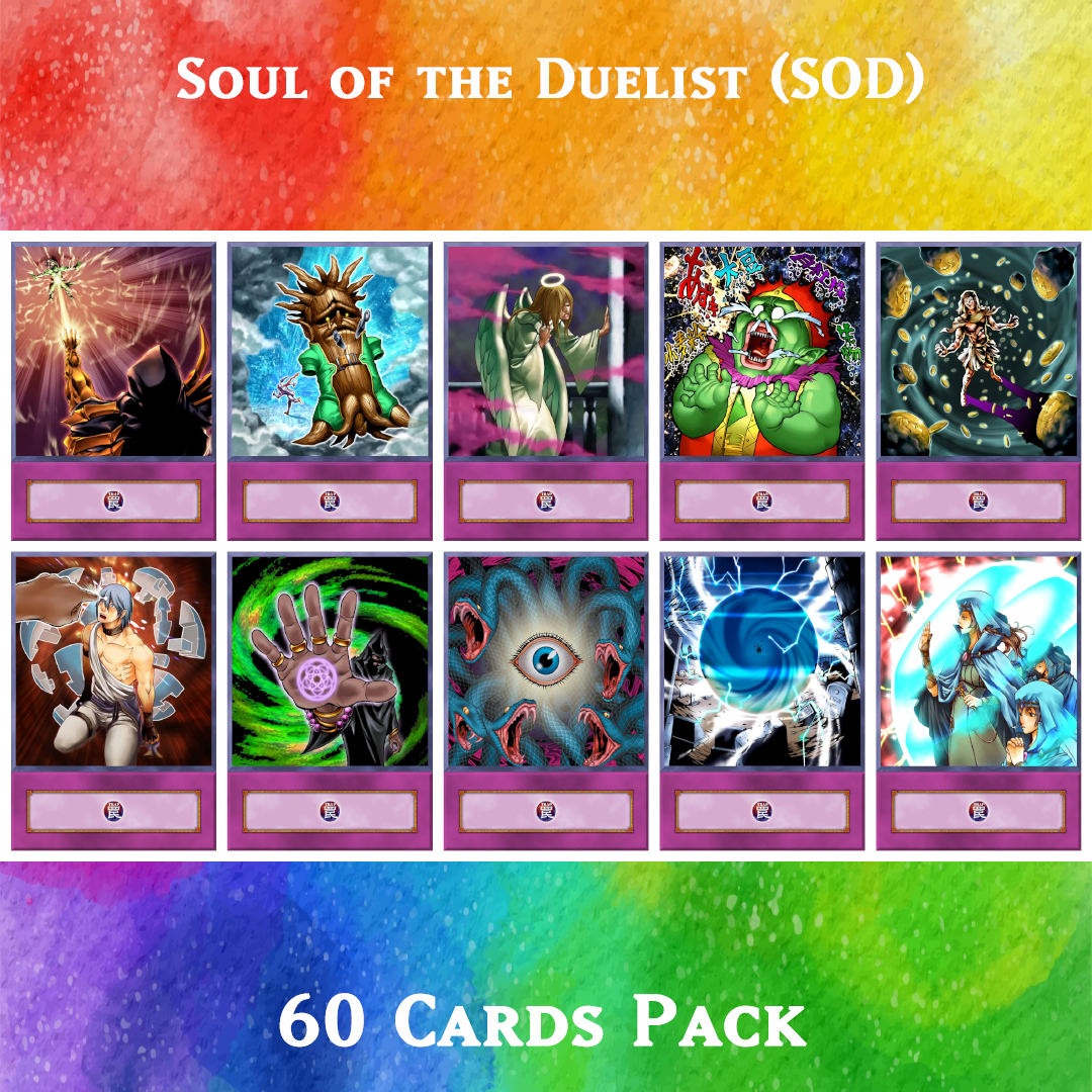 Yugioh Orica - Soul of the Duelist (SOD) Pack of 60 anime cards Yugioh Orica Vintage Yugioh Orica - Soul of the Duelist (SOD) Pack of 60 anime cards Yugioh Orica Vintage