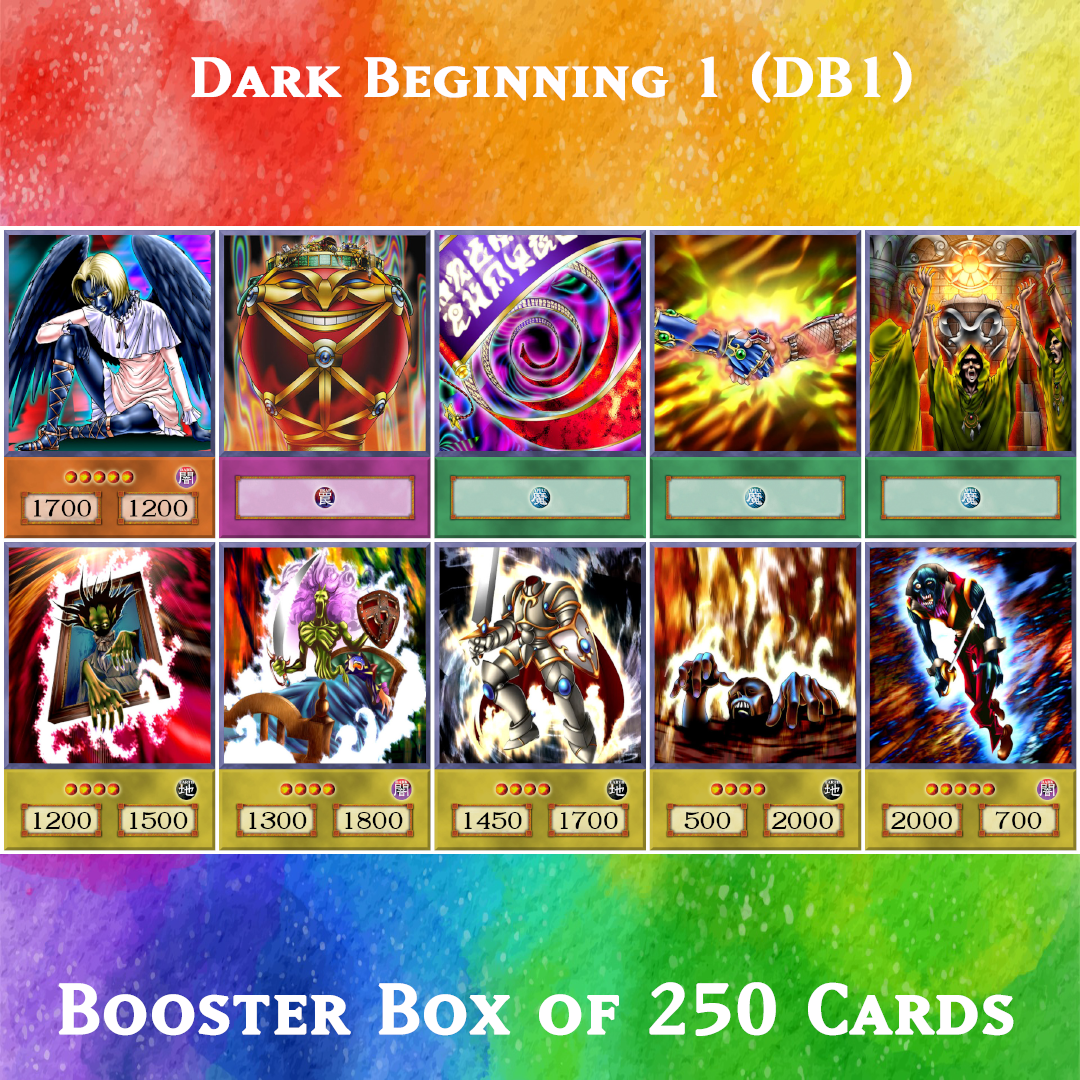Yugioh Orica - Dark Beginning 1 (DB1) Booster Pack of 250 anime cards Yugioh Orica Vintage Yugioh Orica - Dark Beginning 1 (DB1) Booster Pack of 250 anime cards Yugioh Orica Vintage