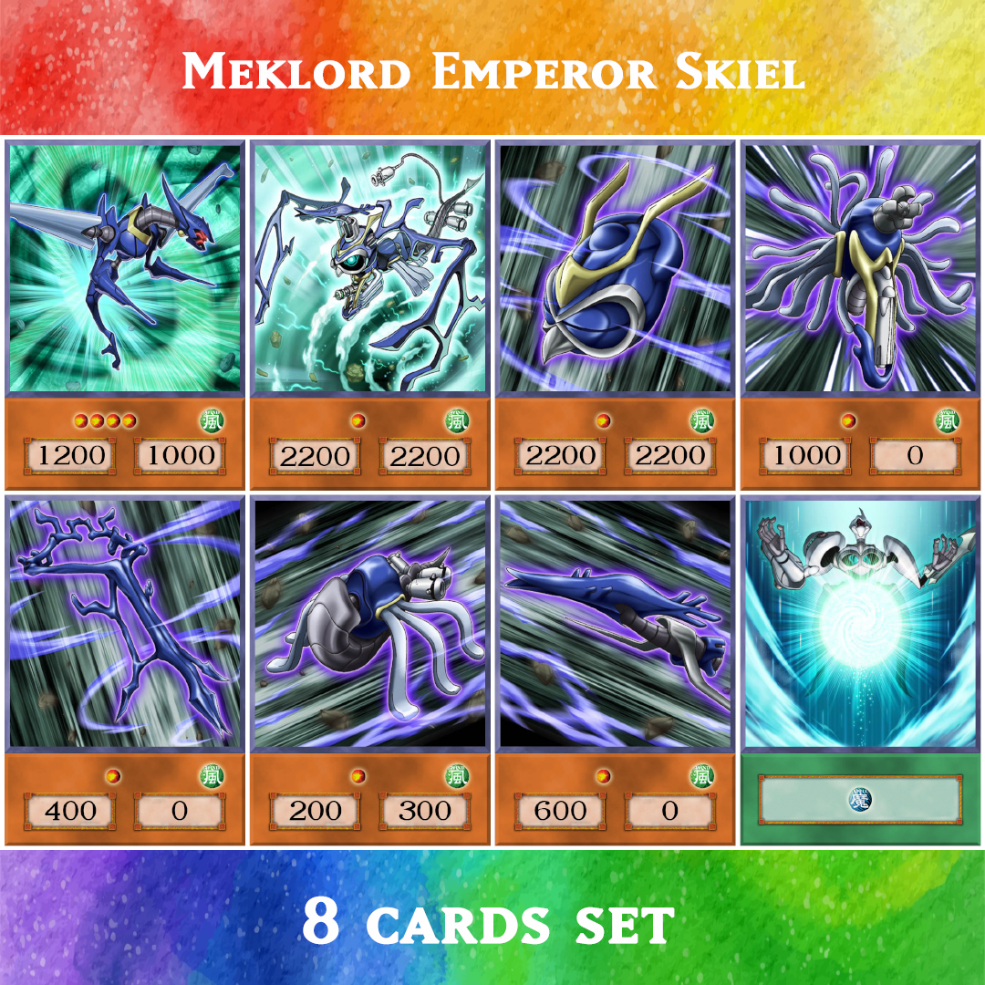 meklord deck yugioh Meklord Emperor Skiel (Anime Art) - 8 cards set